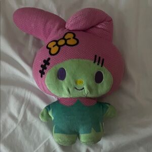 Pink and Green zombie my melody plushie Toy